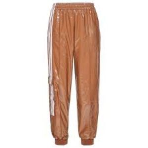 Adidas x Ivy Park Latex Track Pants UNISEX MENS LADIES Wild Brown Sz S RARE